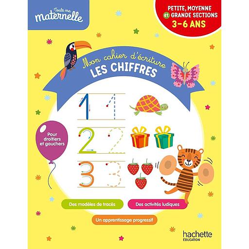 Mon cahier d'écriture : les chiffres