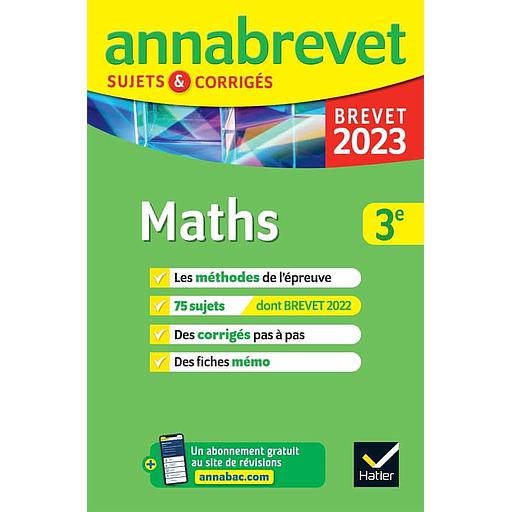 Maths 3e  - Sujets & corrigés