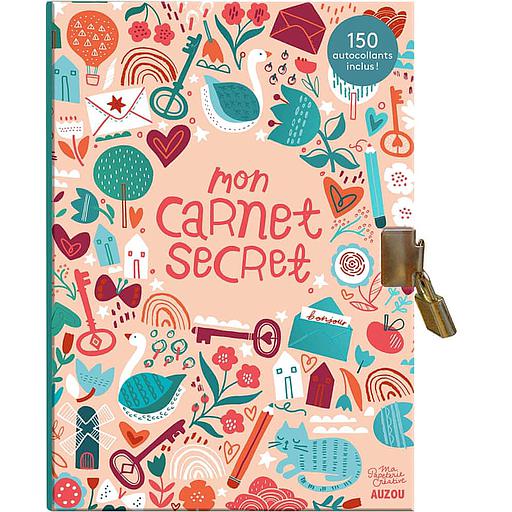 Mon carnet secret  - Avec 150 autocollants et 1 cadenas
