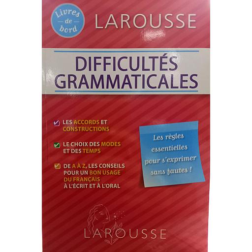 Livre de bord - Difficultés grammaticales