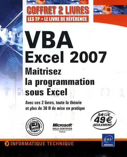 VBA Excel 2007 Pack en 2 volumes