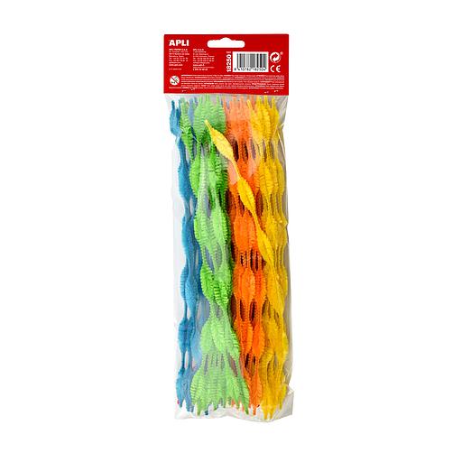 Sachet de 50 Chenilles 30CM Couleurs ASS Réf 18250