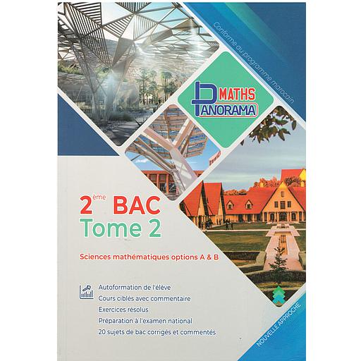 Panorama maths 2ème bac sciences maths option A&amp;B Tome 2 Exercices