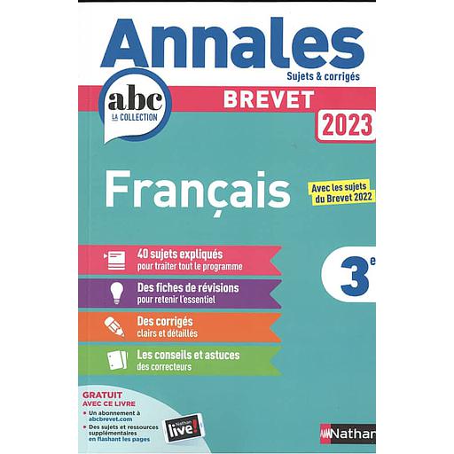Français 3e  - Sujets & corrigés