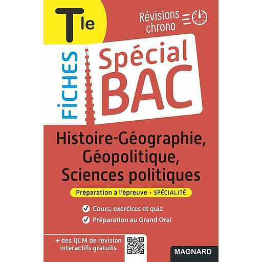 Histoire-Géographie, Géopolitique, Sciences politiques Tle