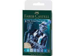 Pochette de 8 Feutres à encre de Chine Pitt Artist Pen Brush