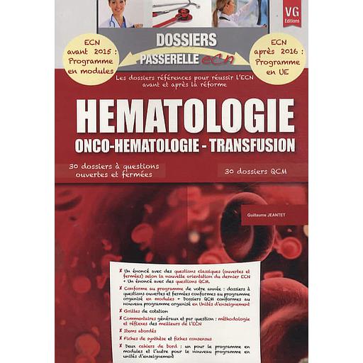 Hématologie  - Onco-hématologie, transfusion