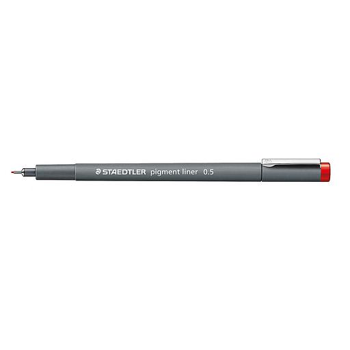 Feutre Pigment Liner Pointe calibrée Staedtler 0.5 MM Rouge