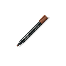 Marqueur Permanent Pointe Biseau Staedtler Marron