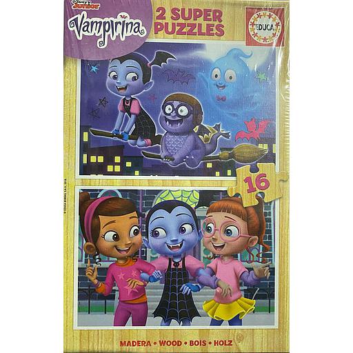 2 PUZZLES VAMPIRINA 16 PCS