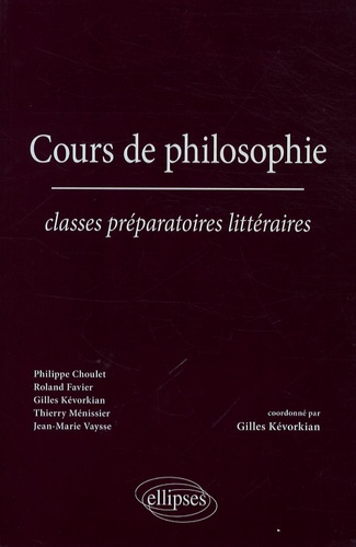 Cours de philosophie  - Classes préparatoires littéraires