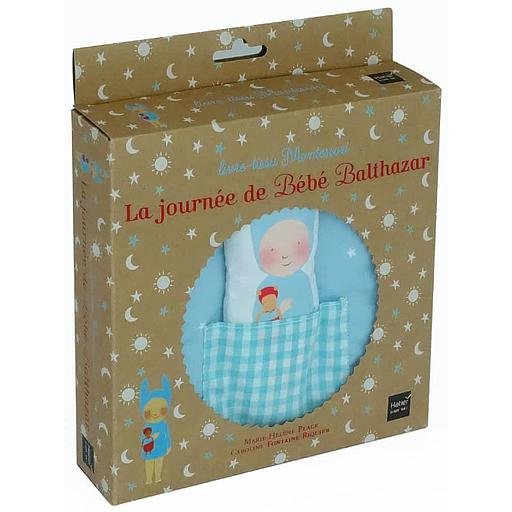La journée de bébé Balthazar  - Livre-tissu Montessori