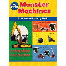 My First : Monster Machines Wipe Clean Activity Book