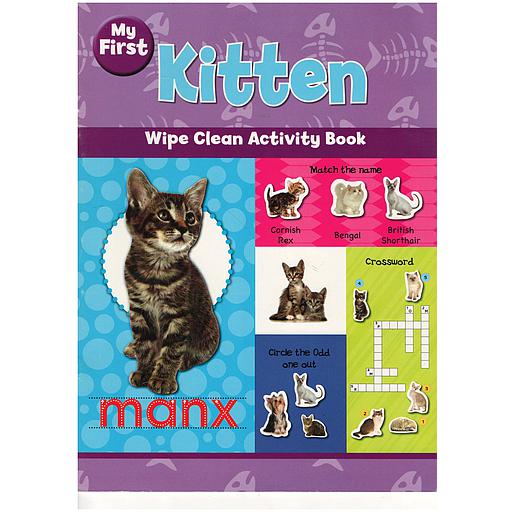 My First : Kitten Wipe Clean Activity Book