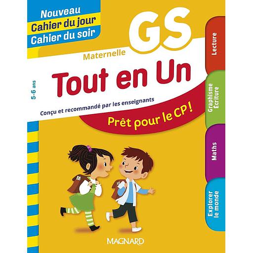 Nouveau Cahier du jour Cahier du soir – Tout en un maternelle GS