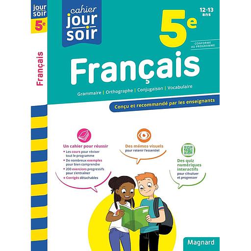 Cahier du jour/cahier du soir Français 5e