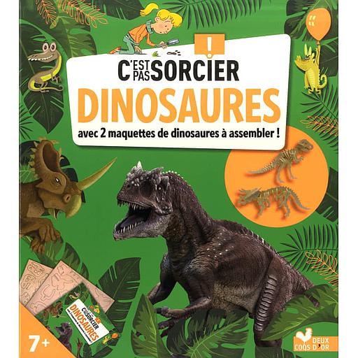C'est pas sorcier : Dinosaures  - Avec 2 maquettes de dinosaures à assembler !