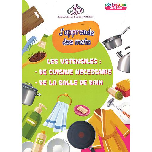 collection kidico mots j'apprends des mots les ustensiles de cuisine necessaire de la salle de bain