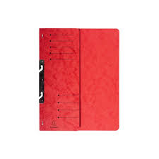 Chemise Cartonne avec Fastner Rouge