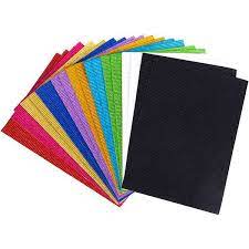 Pochette de 10 Feuilles papier Ondulée 24*32