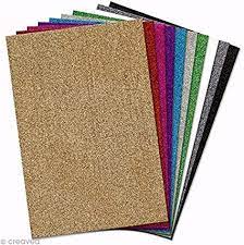 Pochette de 10 Feuilles Mouss Autocollant Brillant 20*30 A4