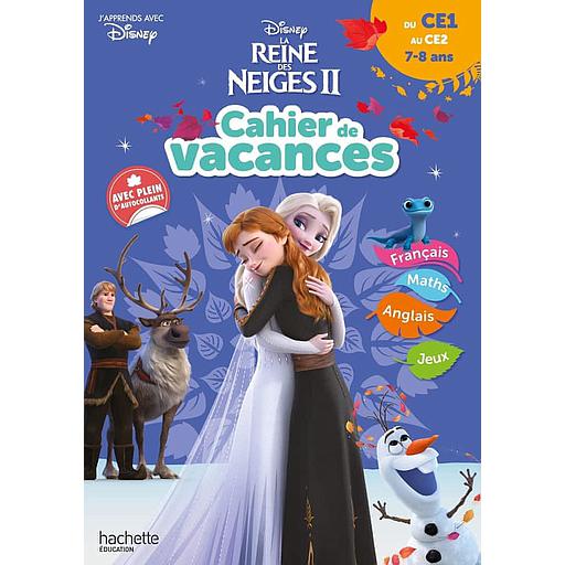 Cahier de Vacances du CE1 au CE2  - La Reine des Neiges II
