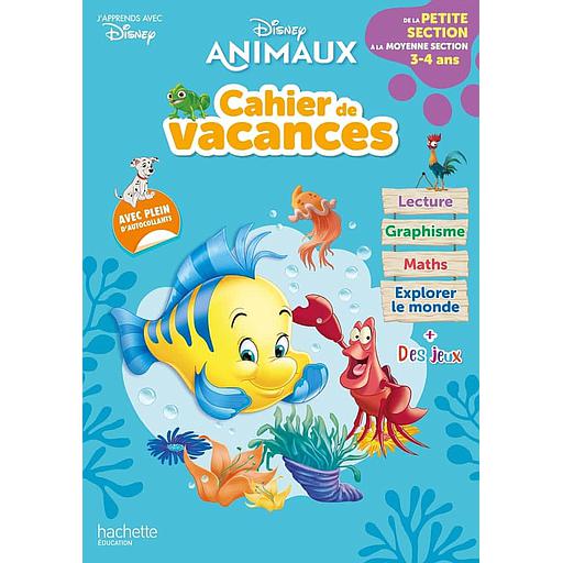 Cahier de vacances de la Petite section à la Moyenne section  - Disney animaux