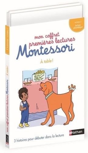 Mon coffret premières lectures Montessori : Vite, à table ! - As-tu vu Mario ? - La grotte du lac
