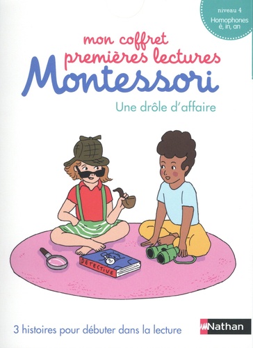 Etui Mon coffret premières lectures Montessori - Une drôle d'affaire- Le grand toboggan - Un matin à la rivière (N°12)