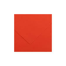 Feuille de Papier Dessin Canson 150G 50*65 Rouge Tomate N°14