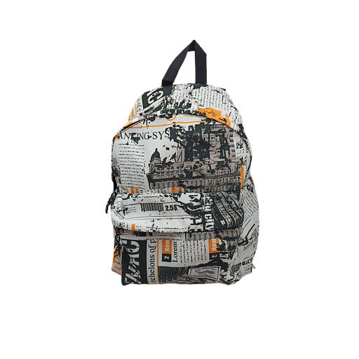Sac à Dos Padded Motif Texte Journal N°107