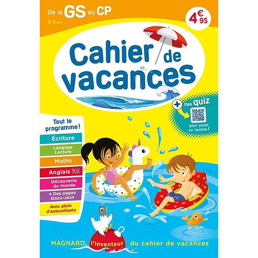Cahier de vacances de la GS au CP