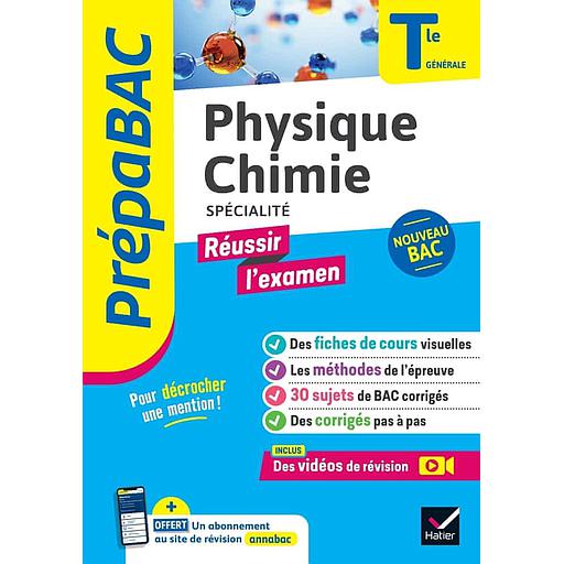 Physique-Chimie Tle générale (spécialité)