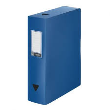 Boite Archive en Plastique Bleu  8CM