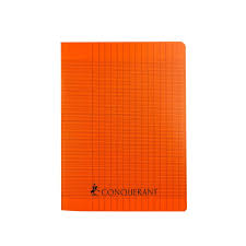 Cahier Pique Séyès 96P Conquérant Polypro Orange 90G 17*22