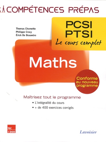 Maths 1re année PCSI-PTSI