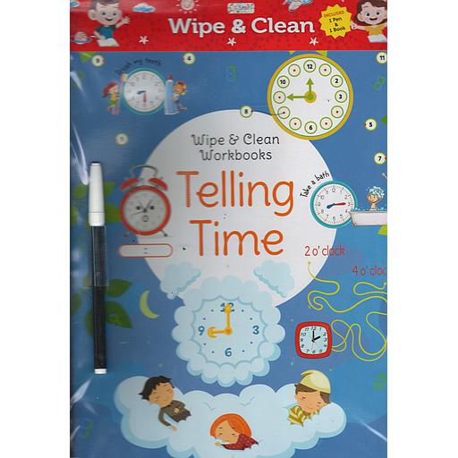 Wipe &amp; clean Workbooks Telling Time