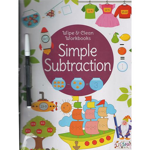 Wipe &amp; Clean workbooks - Simple Subtraction