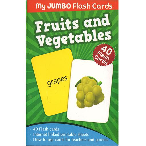 My Jumbo Flash Cards - Fruits and Vegetables