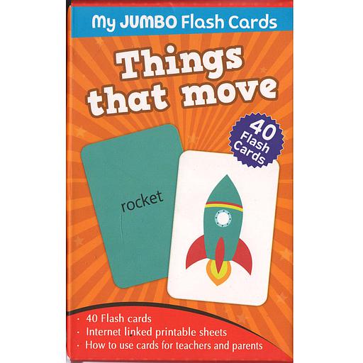 My Jumbo Flash Cards - Things that move