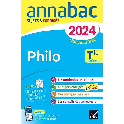 Philo Tle générale  - Sujets & corrigés