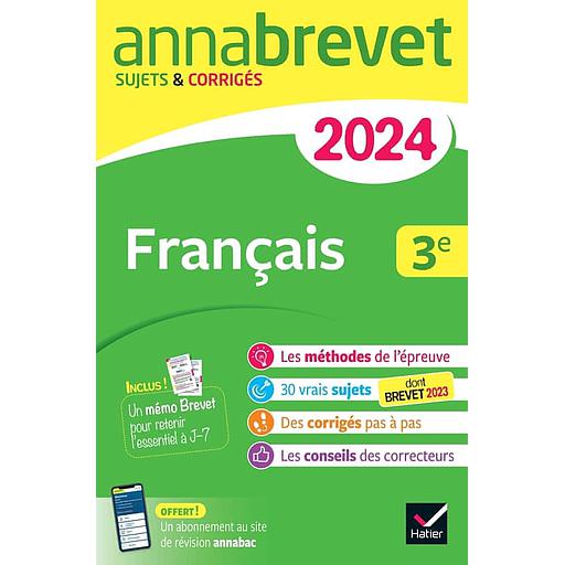 Français 3e  - Sujets & corrigés