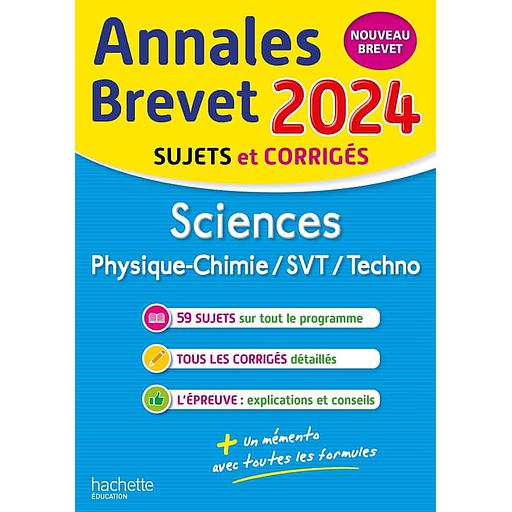 Sciences 3e  - Physique-chimie/SVT/Techno ; Sujets et corrigés