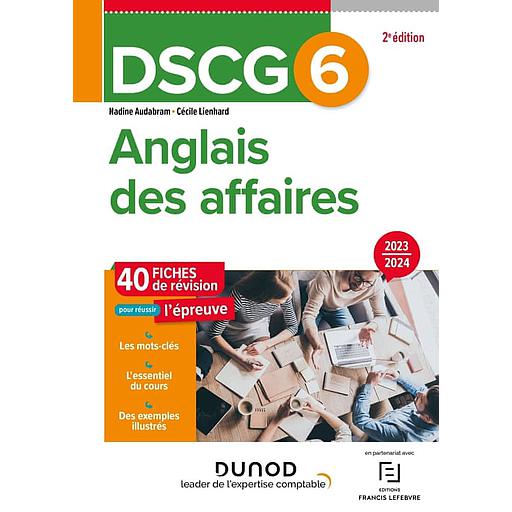 Anglais des affaires DSCG 6  - Fiches de révision