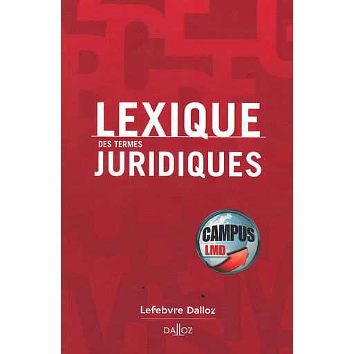 Lexique des termes juridiques campus