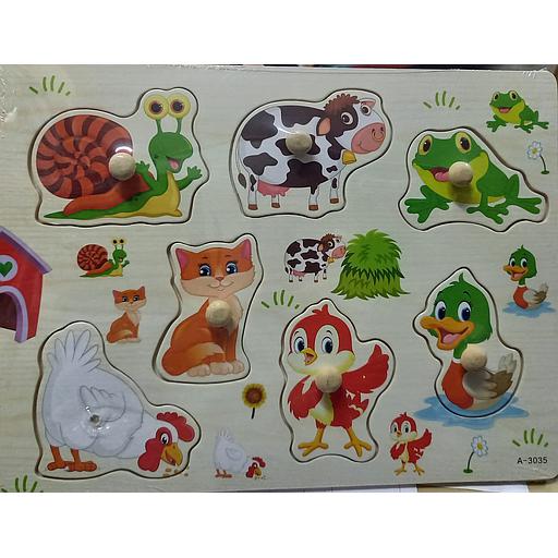 أحجية خشبية تعليمية للحيوانات الأليفة