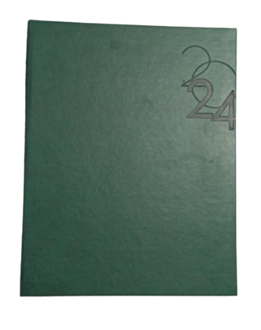 Agendas Semainier Papier Ivoire 90Grs 144 Pages Spirale Cachée 21*27 2024