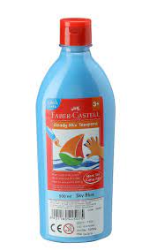 Bouteille de Peinture 500 ML Tempera Bleu Ciel