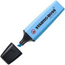 Fluorescent Stabilo Boss - Original Pastel - Bleu Ciel