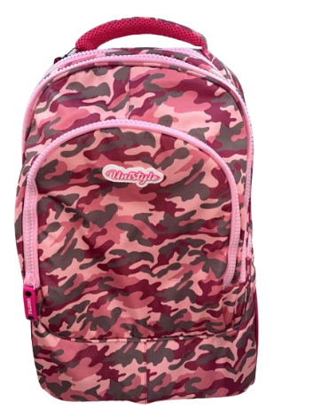 Cartable a Roulette 3 Poche  Tissu Imperméable avec Roues Silencieuses